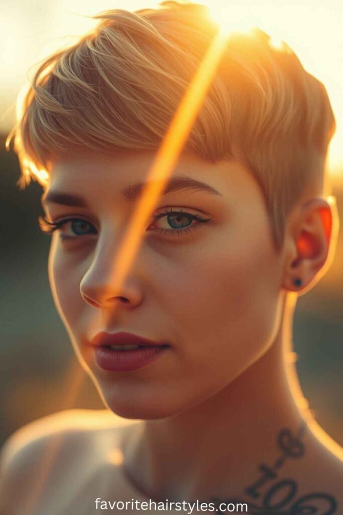 Pixie-Inspired Undercut Bowl Cut