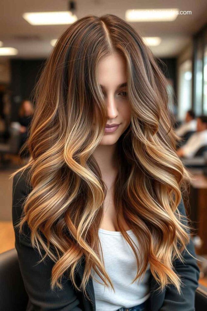 Rose Gold Highlights for a Trendy Twist