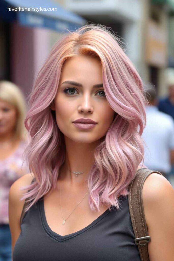 Rose Gold Pink Hair