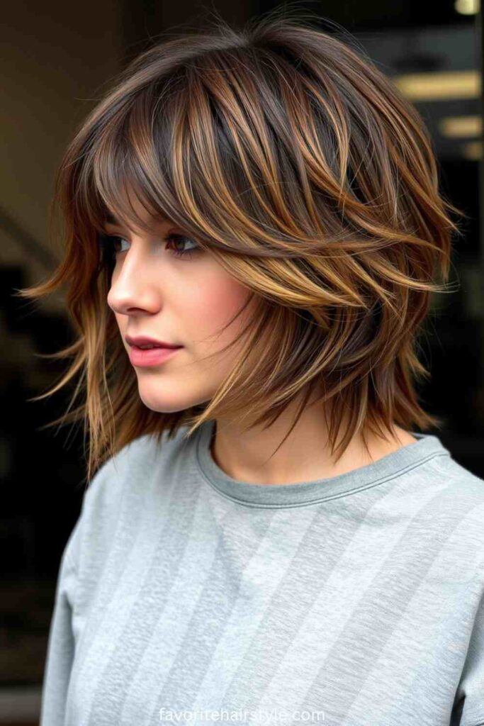 Shaggy Chin-Length Cut