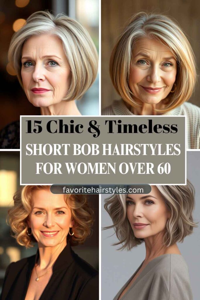 Short Bob Hairstyles for Women Over 60