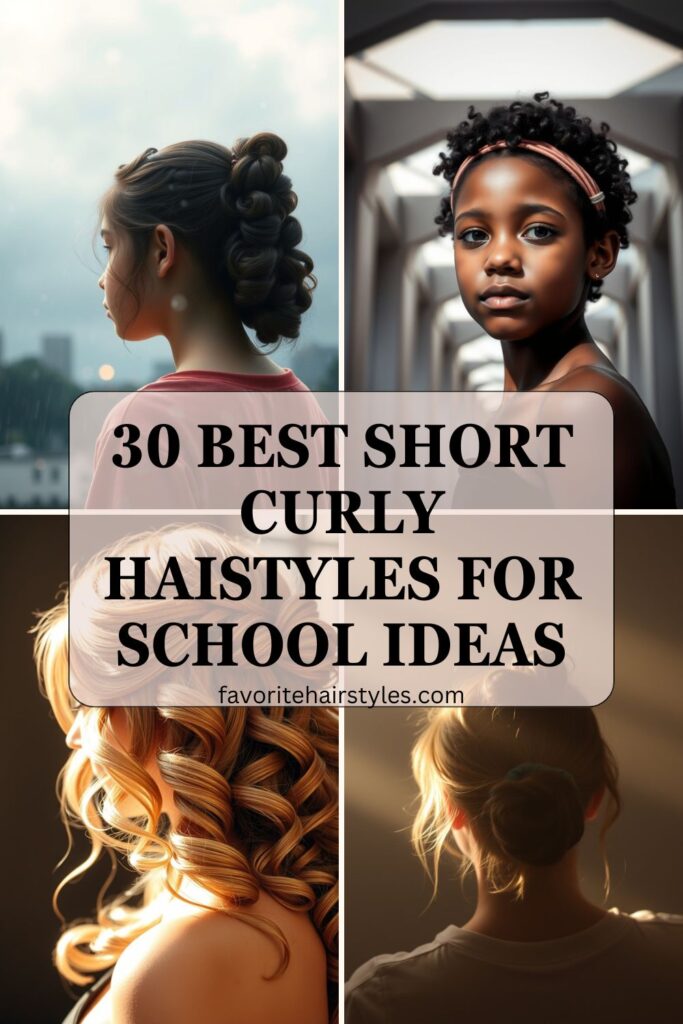 Short Curly Haistyles for school Ideas