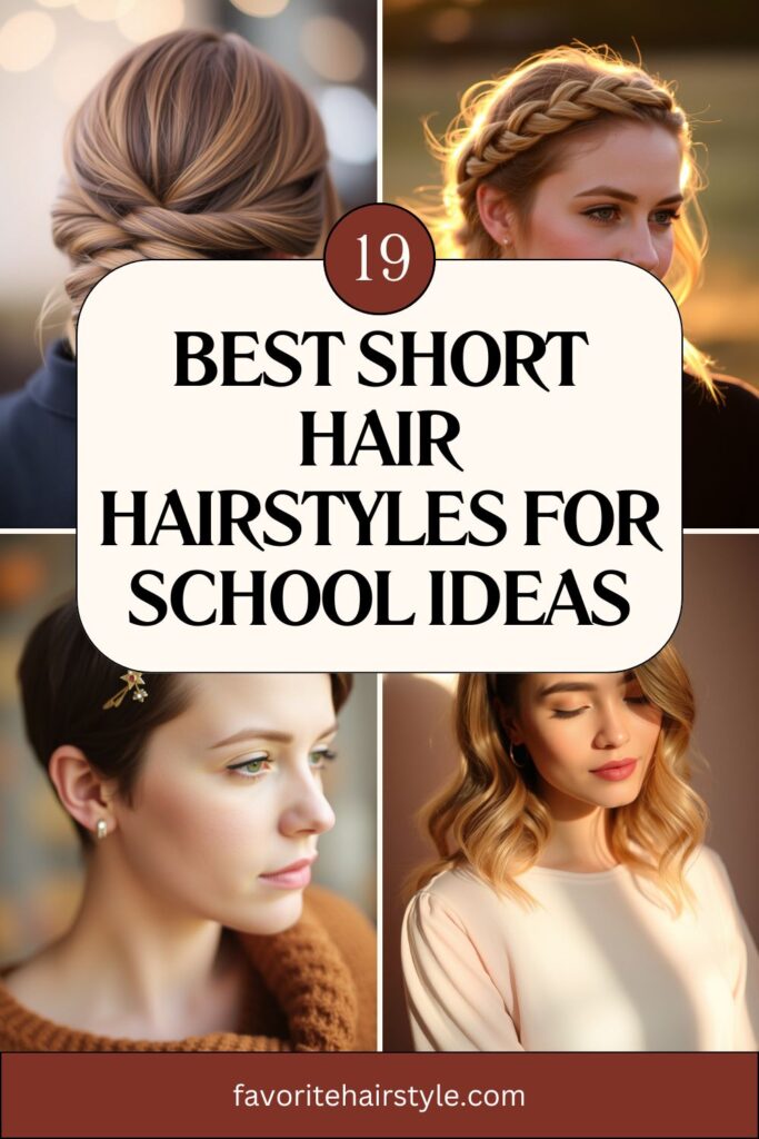 Short Hair Hairstyles For School Ideas