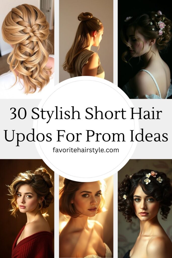 Short Hair Updos For Prom Ideas