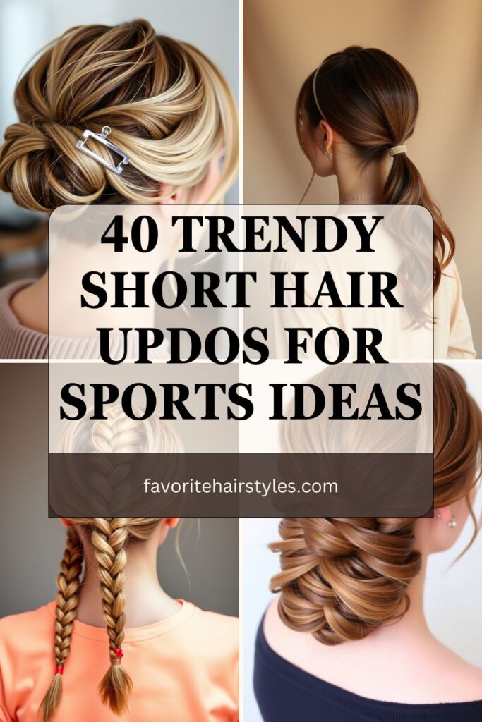 Short Hair Updos For Sports Ideas