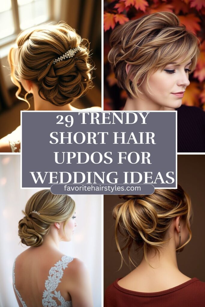 Short Hair Updos For Wedding Ideas