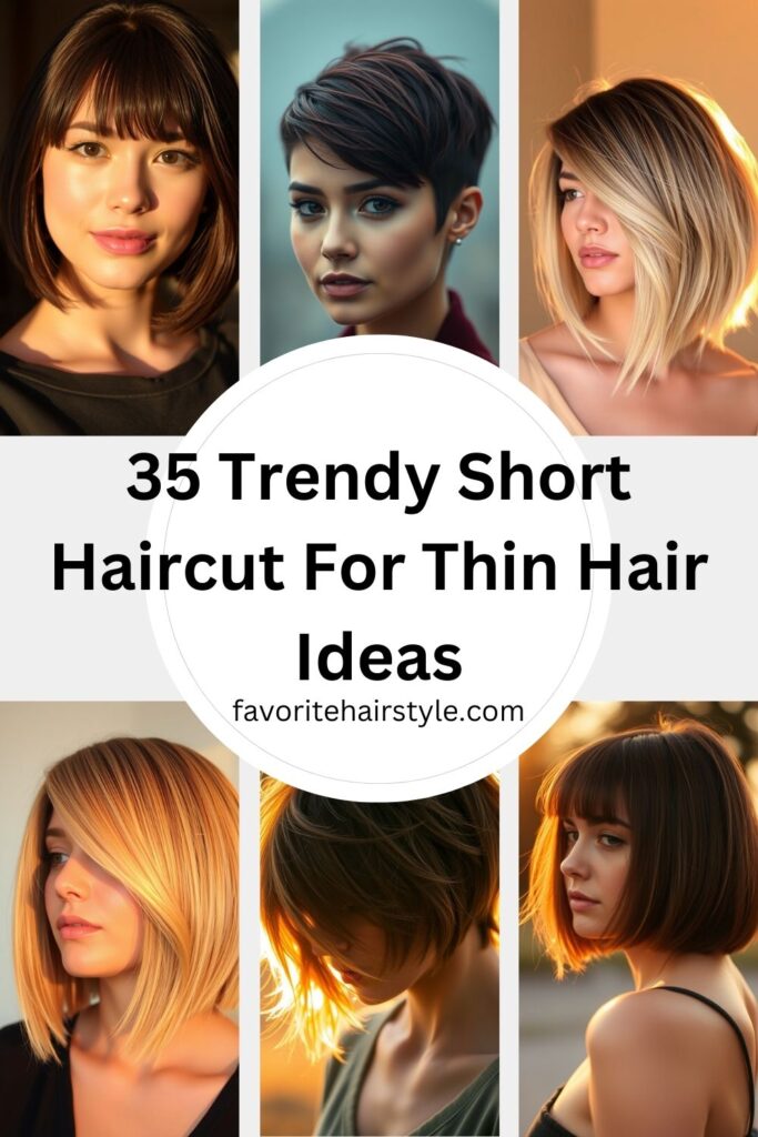 Short Haircut For Thin Hair Ideas