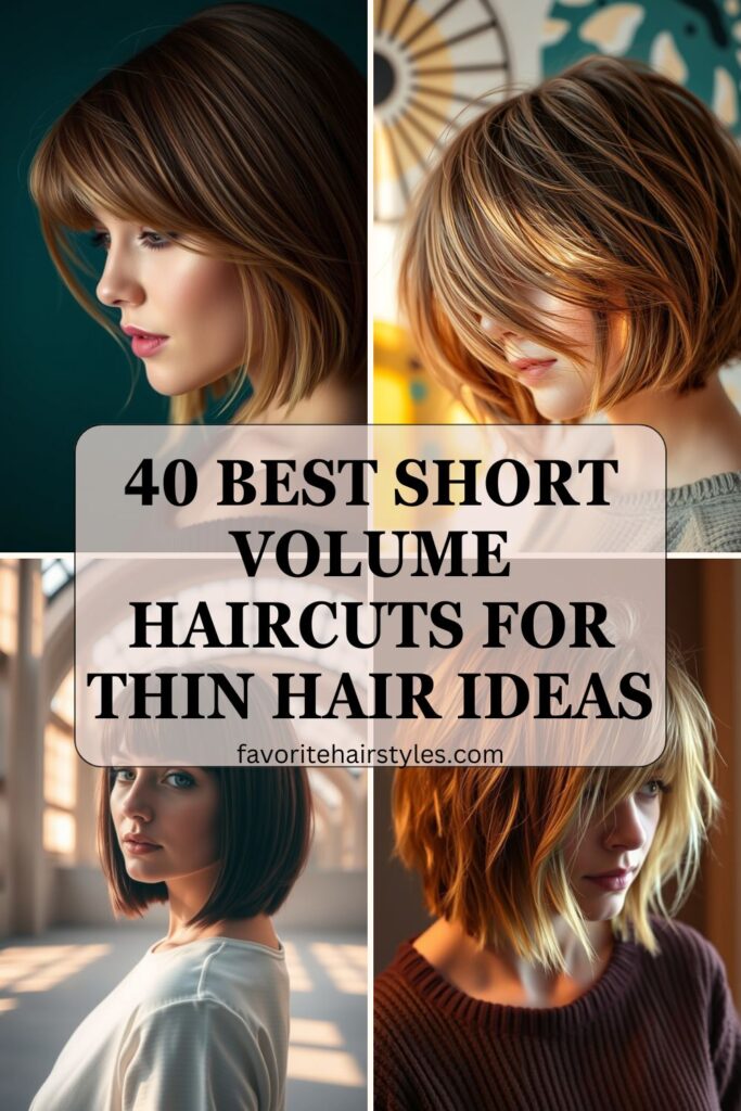 Short Volume Haircuts For Thin Hair Ideas