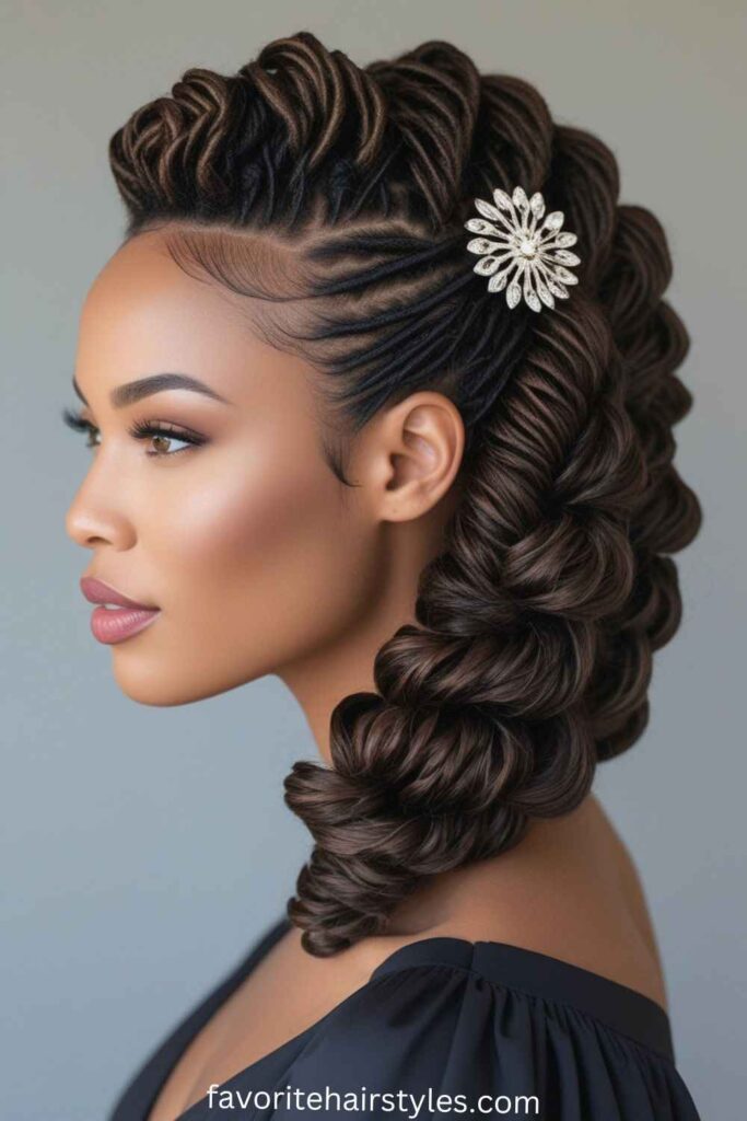 Passion Twist Hairstyles Ideas Side-Swept Passion Twists