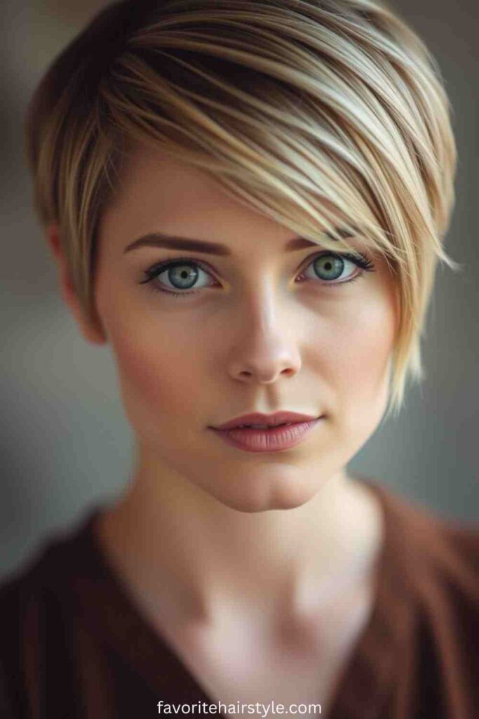 Side-Swept Pixie Cut