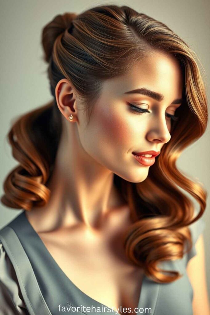 Side-Swept Ponytail 