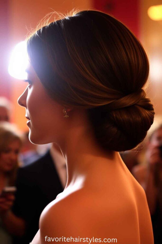 Sleek and Sophisticated Low Bun