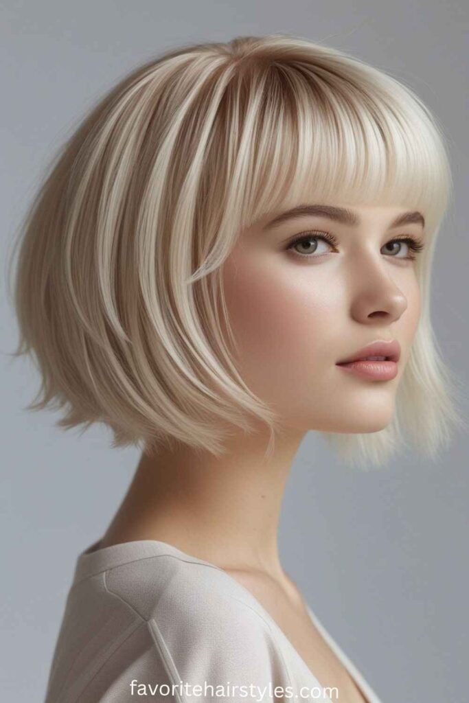 Soft and Feminine Undercut Bowl Cut