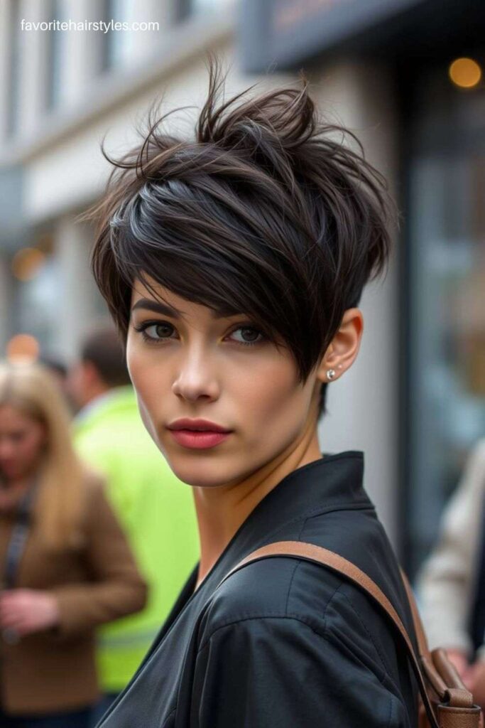 Tapered Pixie Wolf Cut