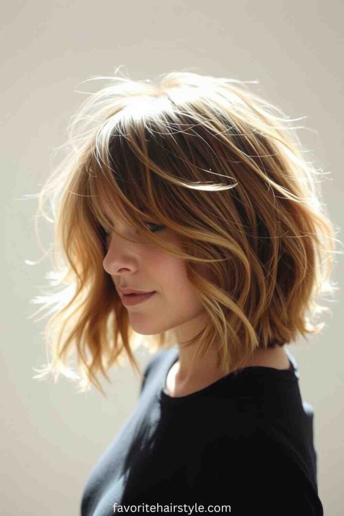 Textured Lob with Beachy Waves