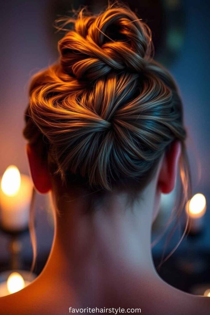 Textured Top Knot