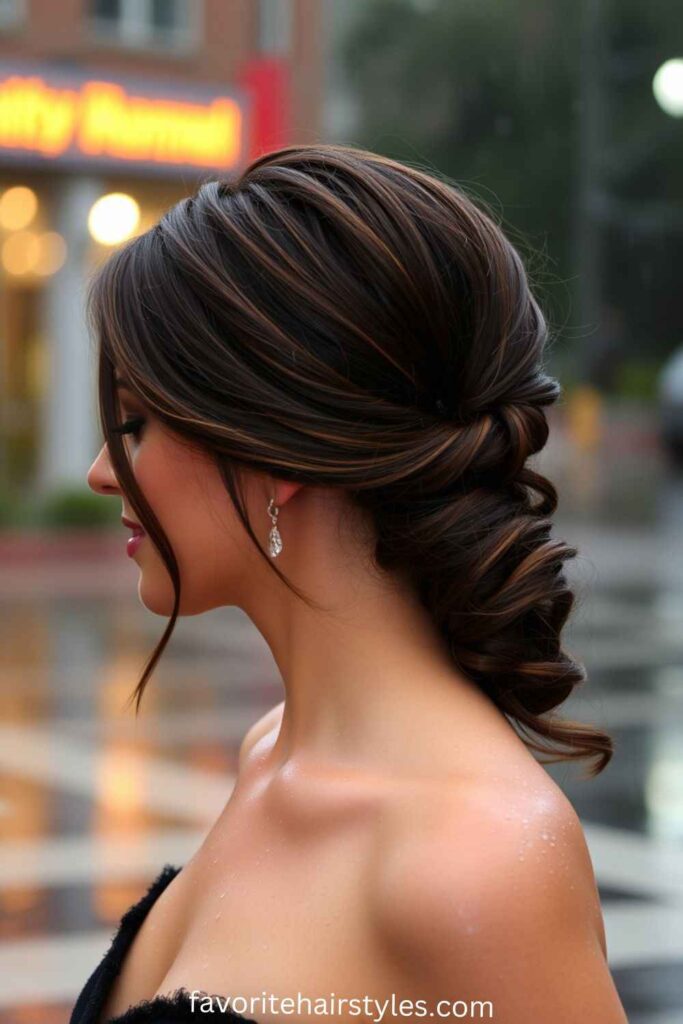 Twisted Low Ponytail