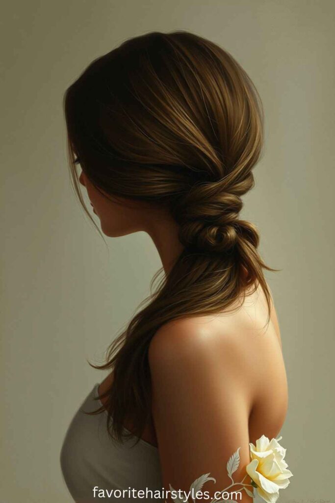 Twisted Low Ponytail