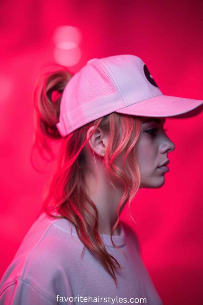 Wavy Ponytail with a Side-Snapback