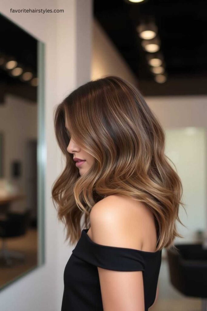 A Mushroom Brown Balayage