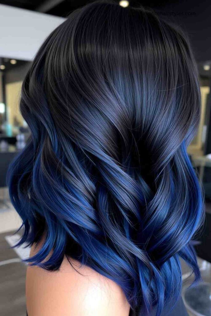 Blue Black Balayage