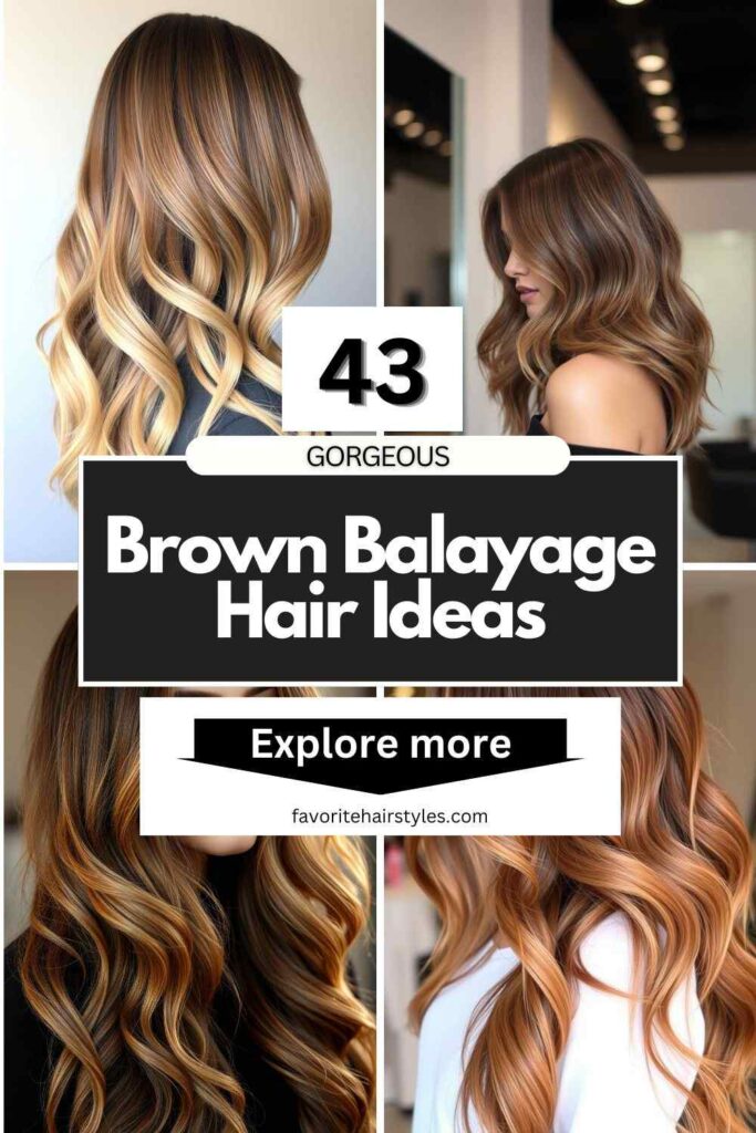 Brown Balayage Hair Ideas