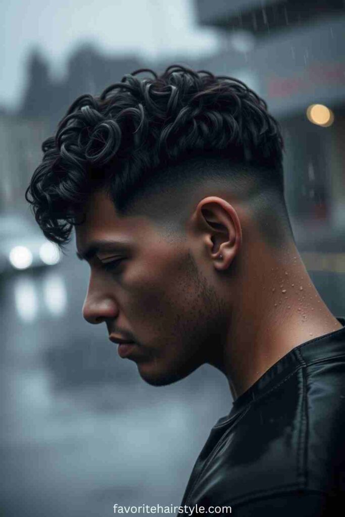 Curly Taper Fade