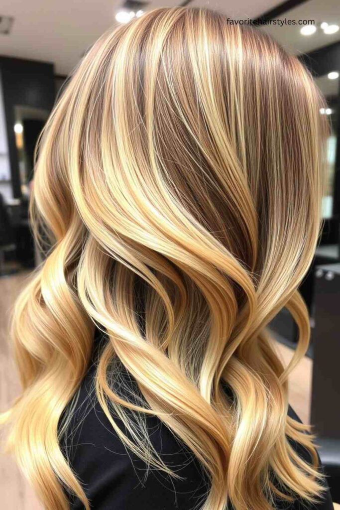 Honey Blonde Black Balayage