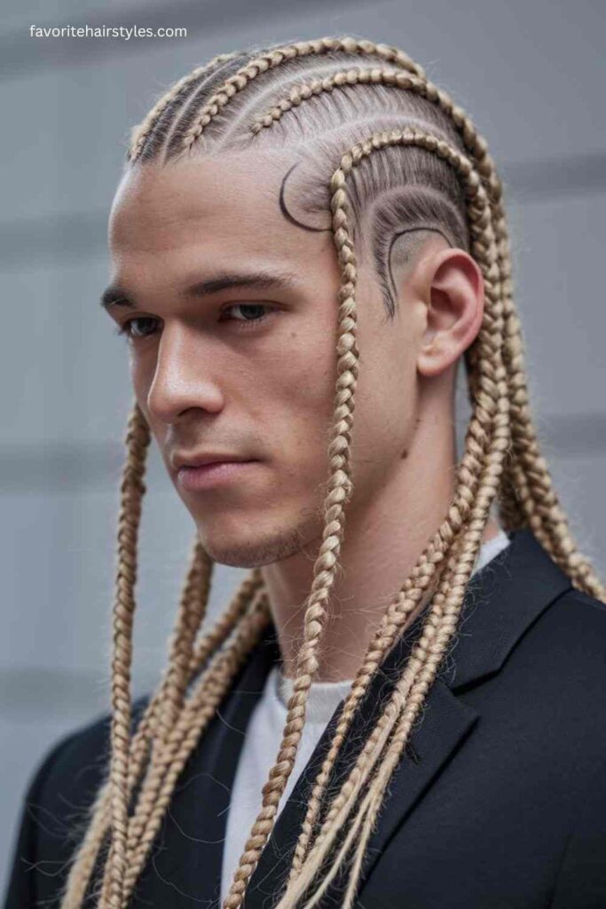 Long Hair Cornrows