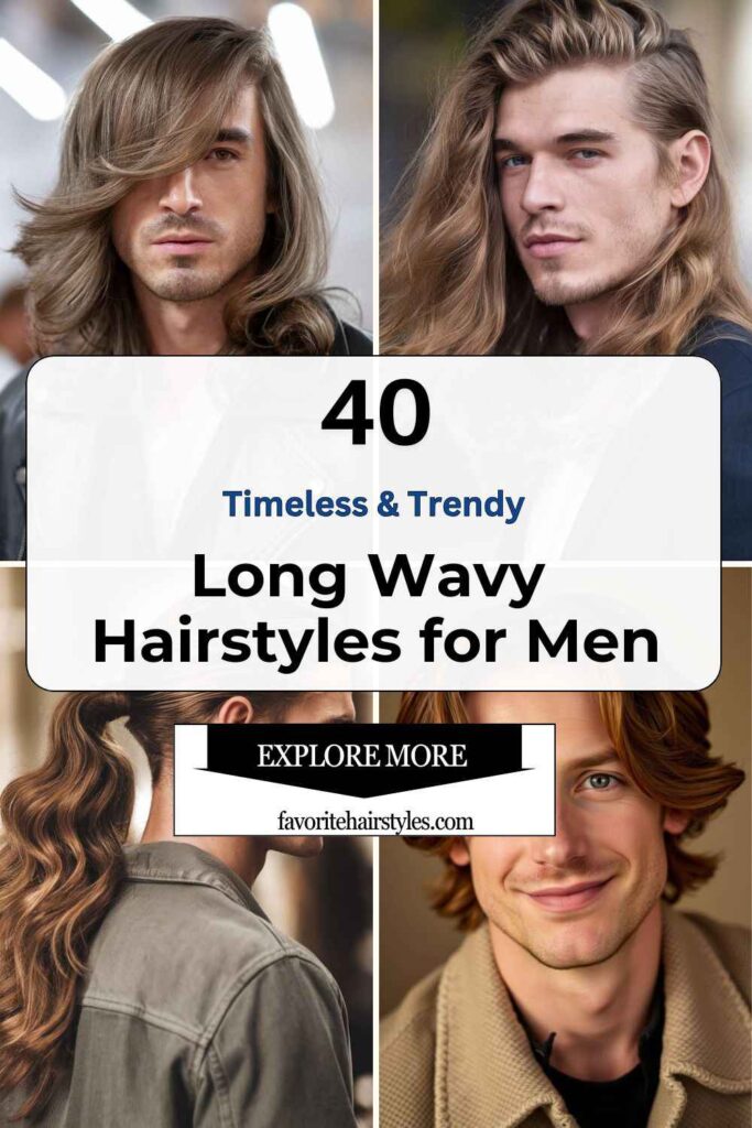 Long Wavy Hairstyles for Men