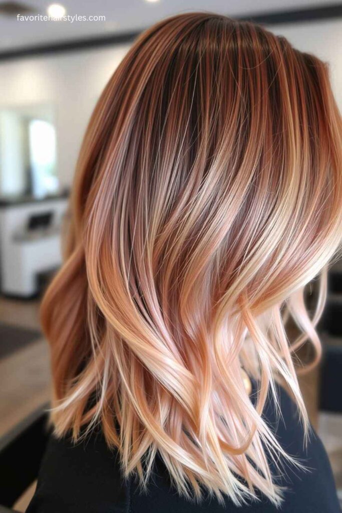 Rose Gold Balayage