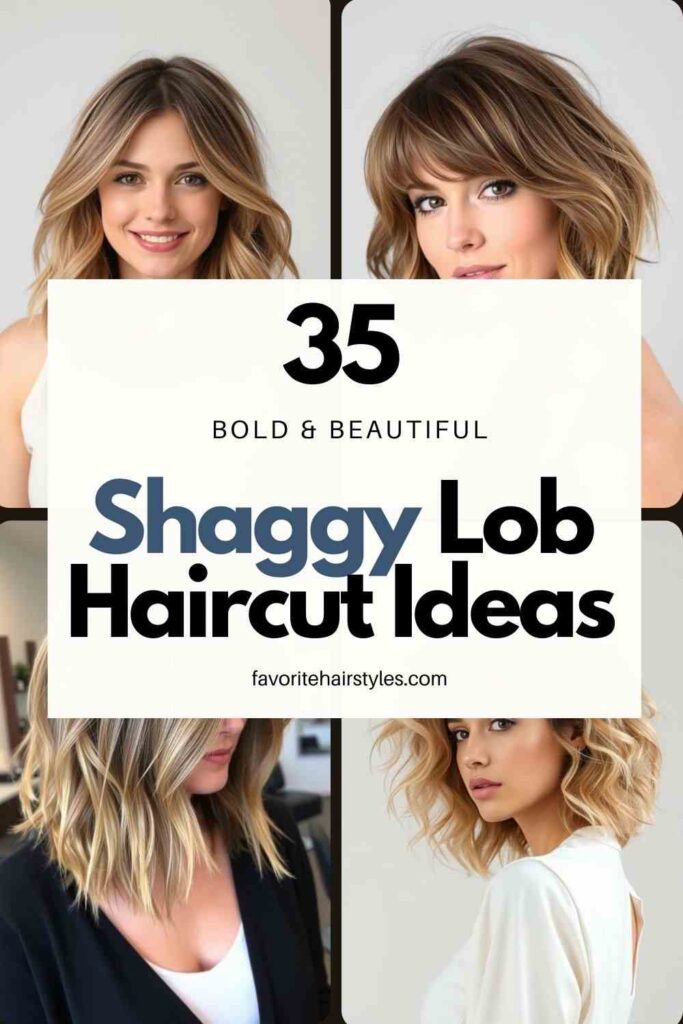 Shaggy Lob Haircut Ideas