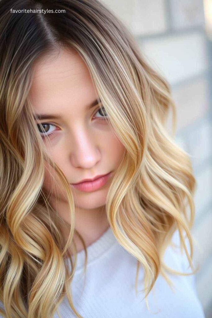 Sun-Kissed Blonde Balayage