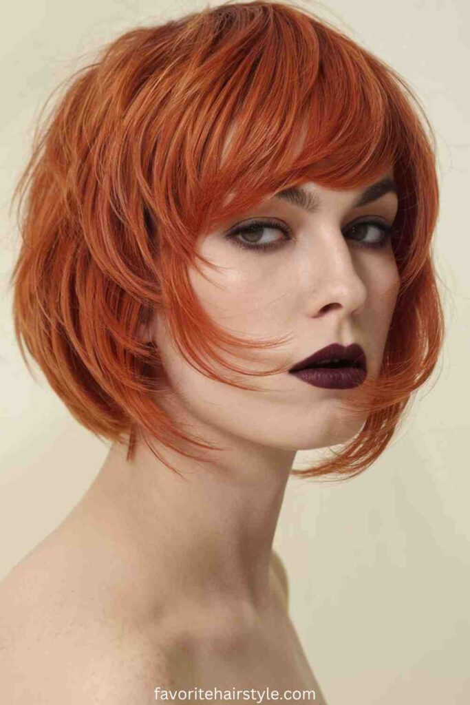 Bob with Side Swept Bangs