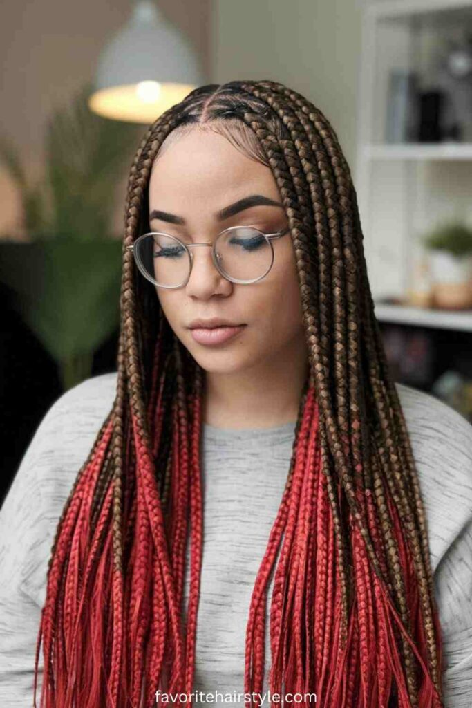 Braided Red Weave