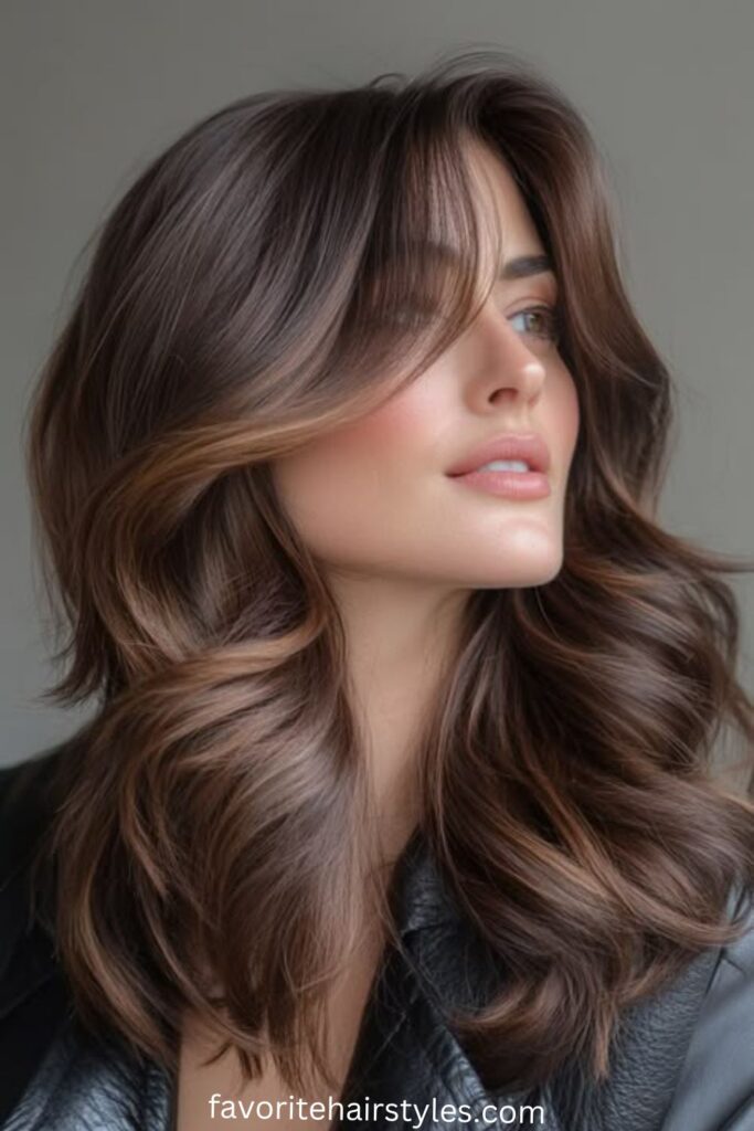 Brunette Hair Ideas With Lowlights for Ashy Cool Undertones