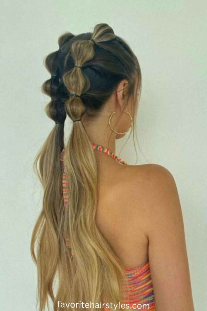  Bubble Ponytail
