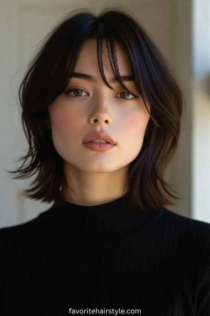 Choppy Layers with Side Bangs