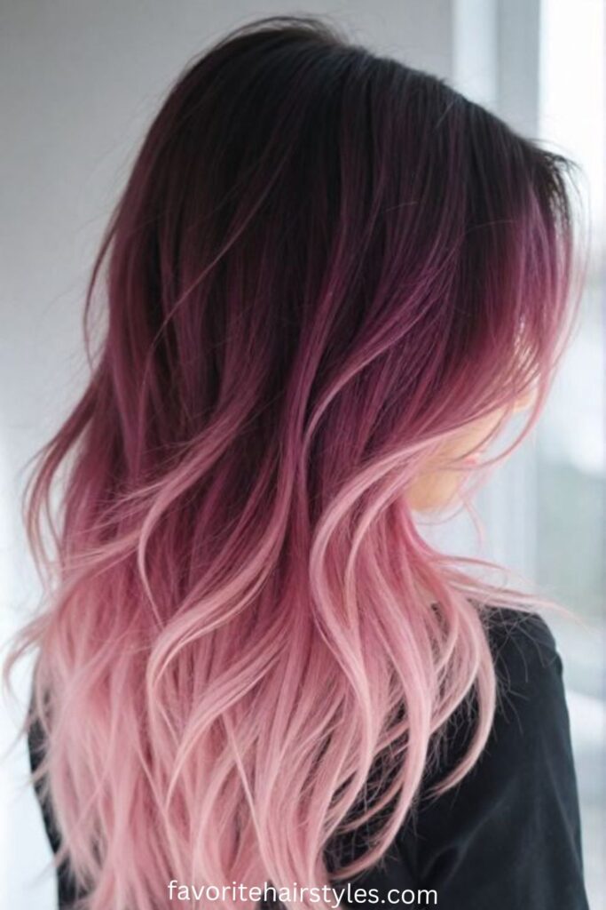 Faded Pink Wolf Cut