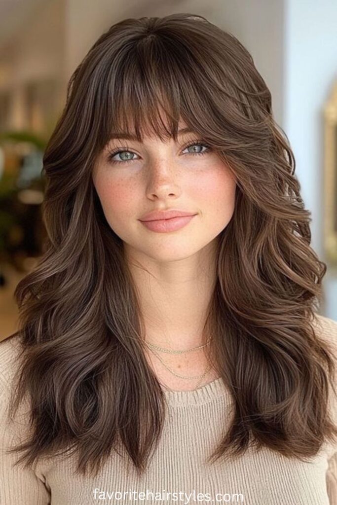 Fridge Texture Haircut with Bangs