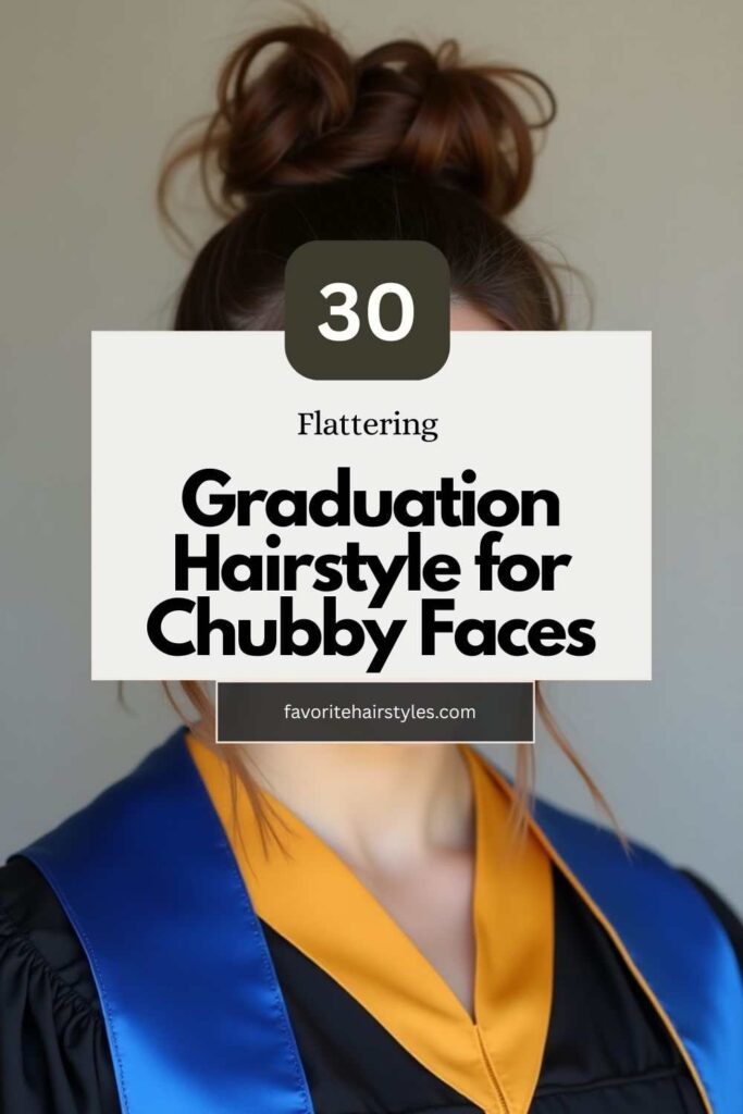 Graduation Hairstyle for Chubby Faces