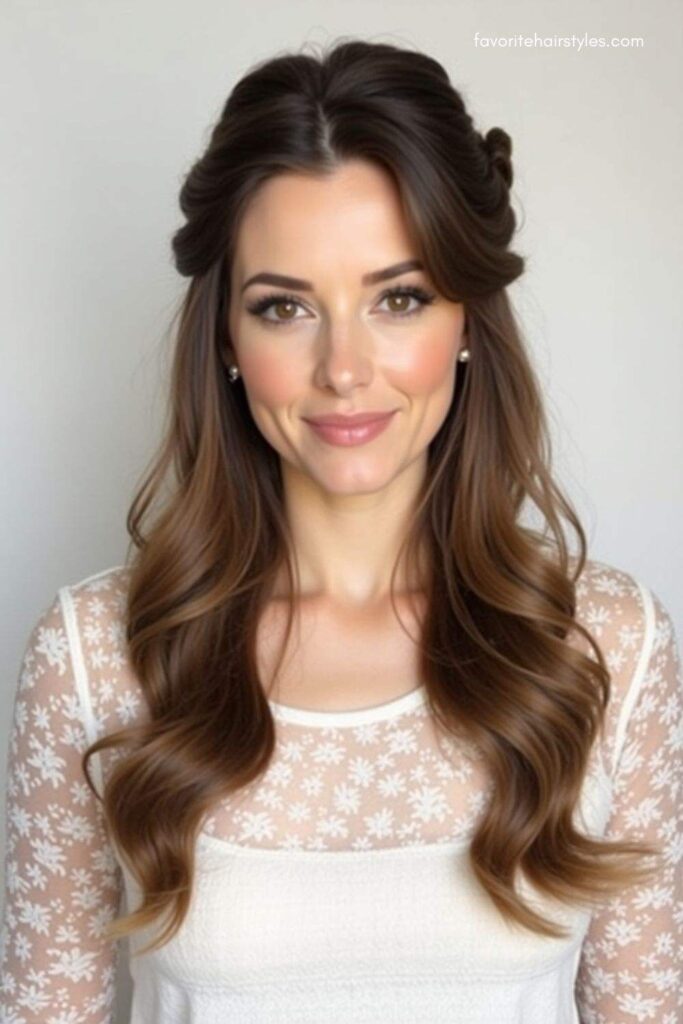 Half-Up, Half-Down Style