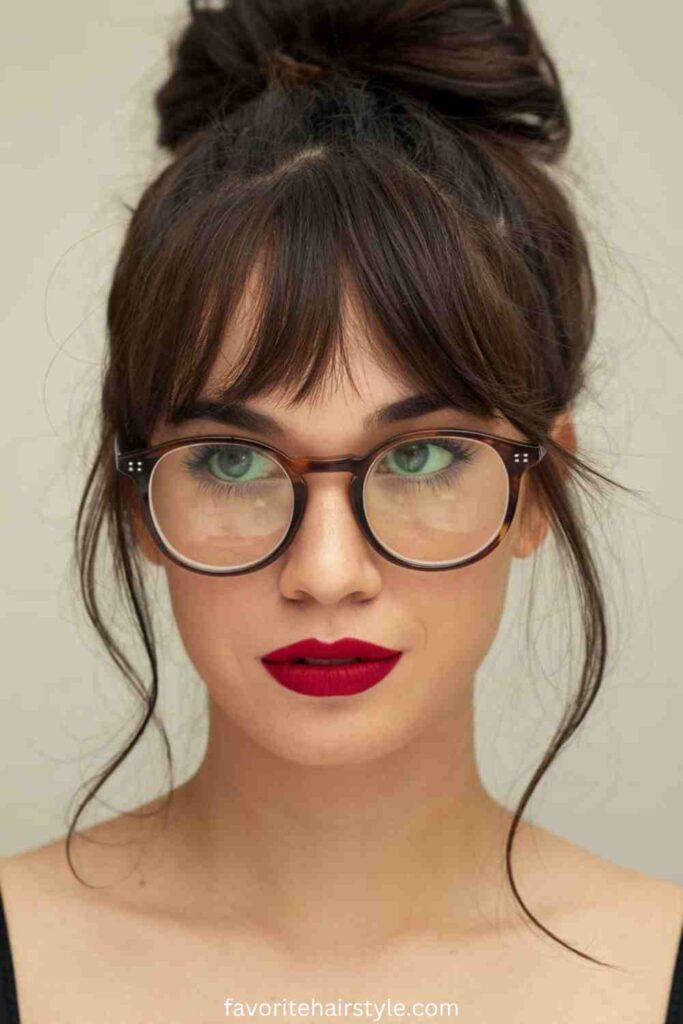 Layered Red Weave with Wispy Bangs