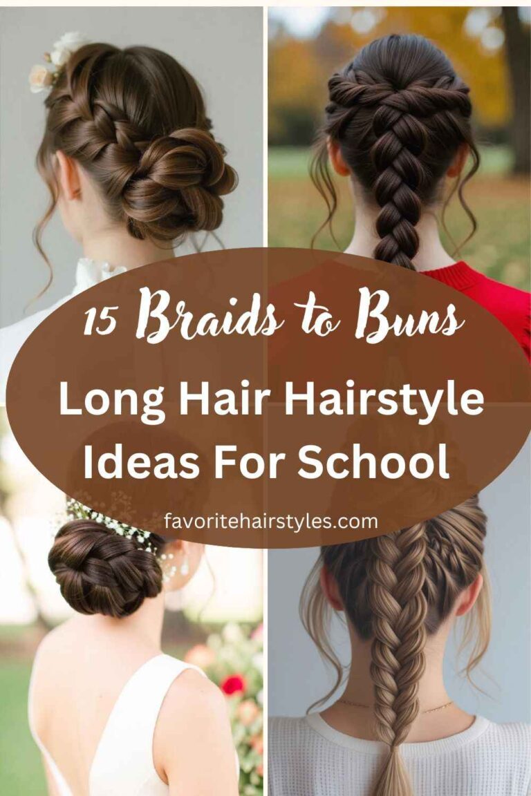 15 Braids to Buns Long Hair Hairstyle Ideas For School Favorite Hair