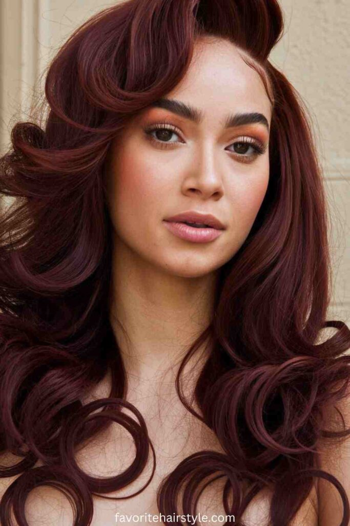Long Layered Weave with Curls