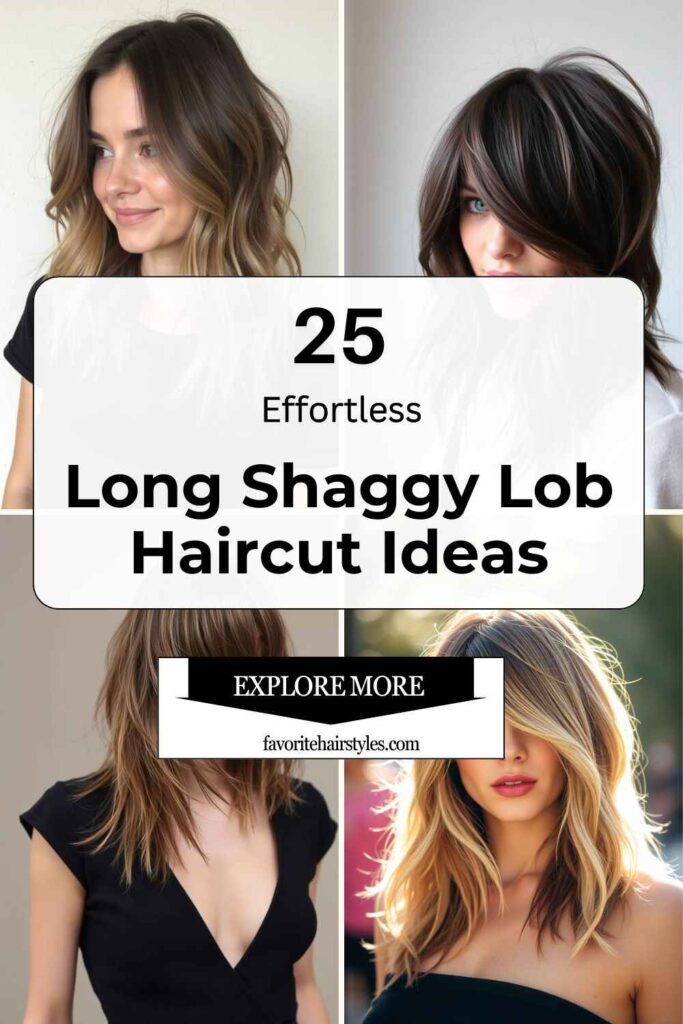Long Shaggy Lob Haircut