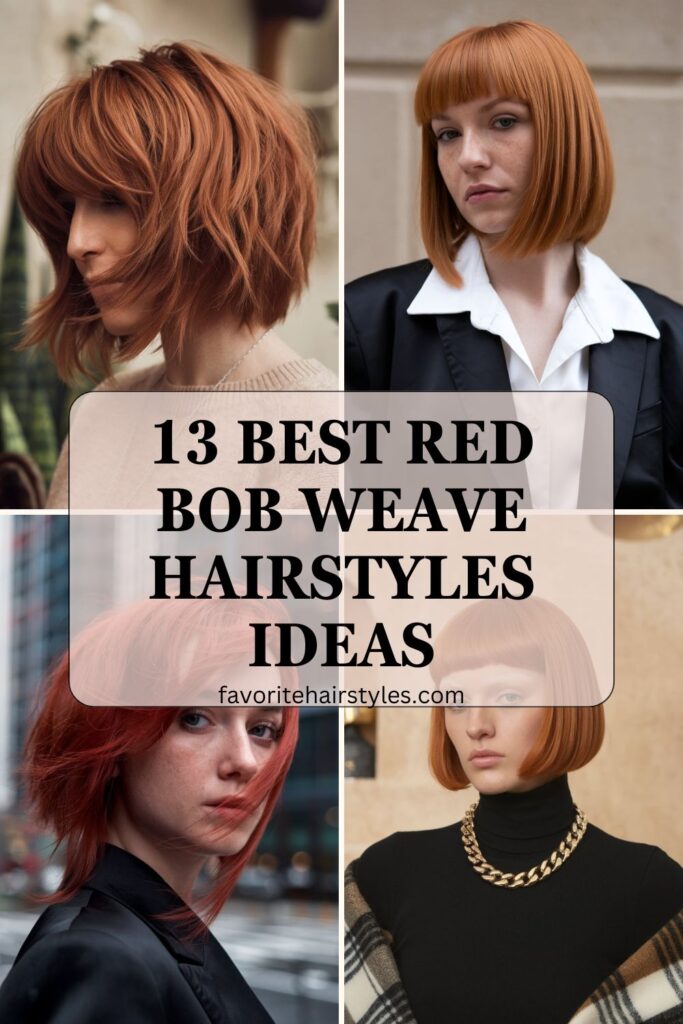 Red Bob Weave Hairstyles Ideas