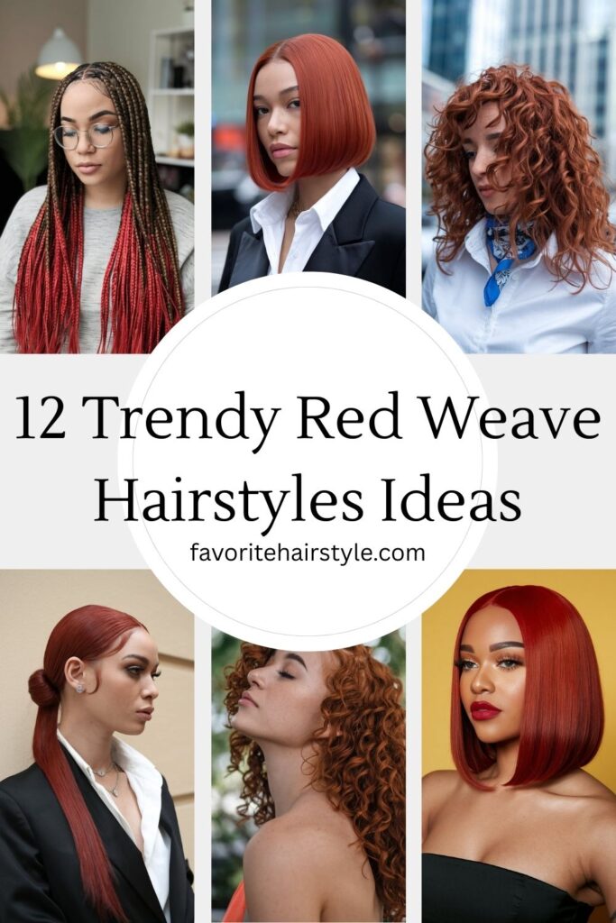 Red Weave Hairstyles Ideas