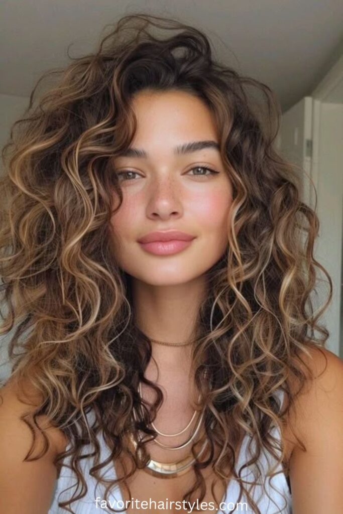 Warm Caramel Ombre on Brunette Locks