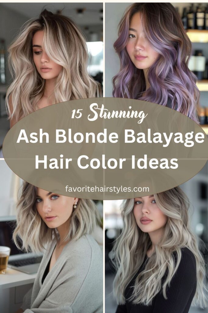 Ash Blonde Balayage Hair Color Ideas